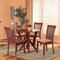 Baxton Studio Marian Modern and Contemporary Grey Fabric and Walnut Brown Finished Wood 5-Piece Dining Set 174-9879-10899-Zoro - alternate 3
